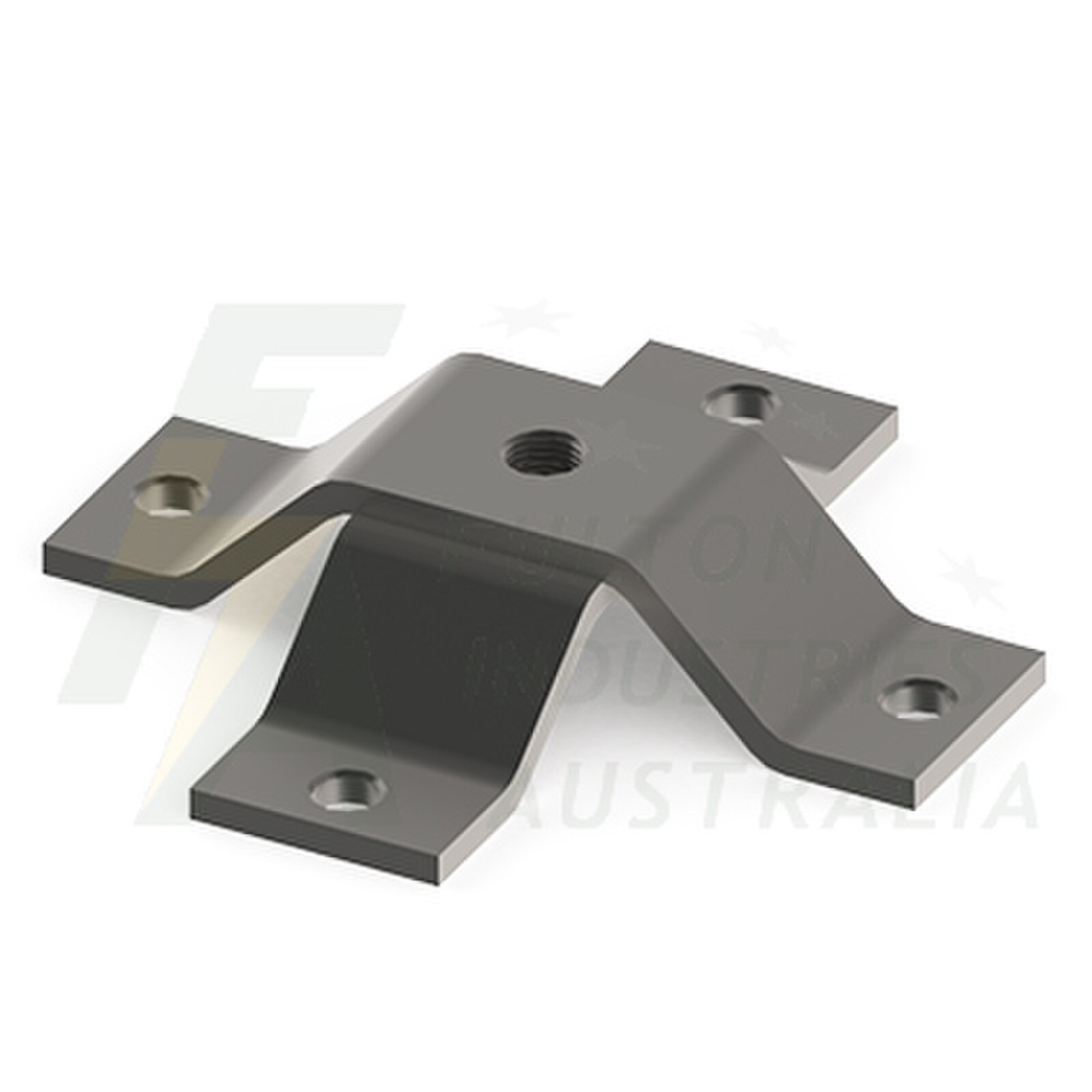 SB124W - Stainless steel lightning finial base 4 way M12